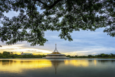 Vue de Luang Prabang et du Mékong